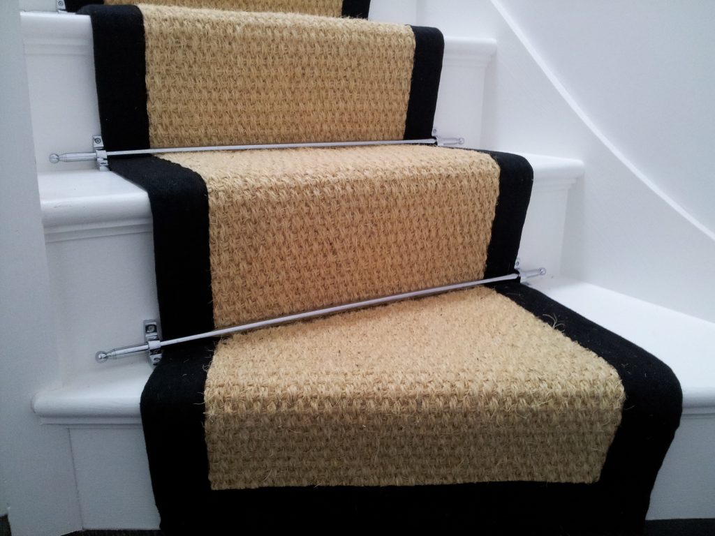 Stair runner coir bleached 7.5mx60cm - Wholesale Carpets