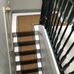 Jute boucle Striped border U shape