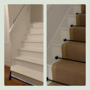 Jute-boucle-beige-stair-runner-before-and-after-
