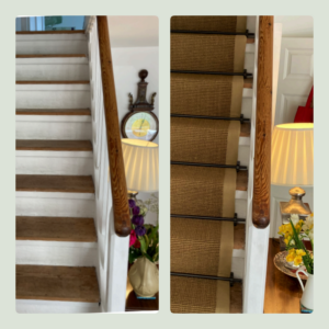 before-and-after-sisal-gold- beige-border-runner