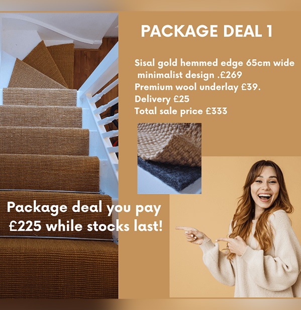 package -deal-on stair runners-rods-and-underlay