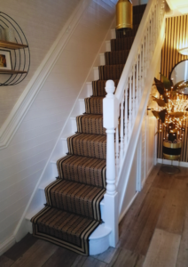 herringbone twill stair runner striped border review