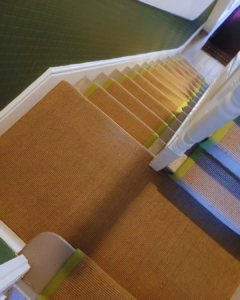 jute boucle stairrunner green border review